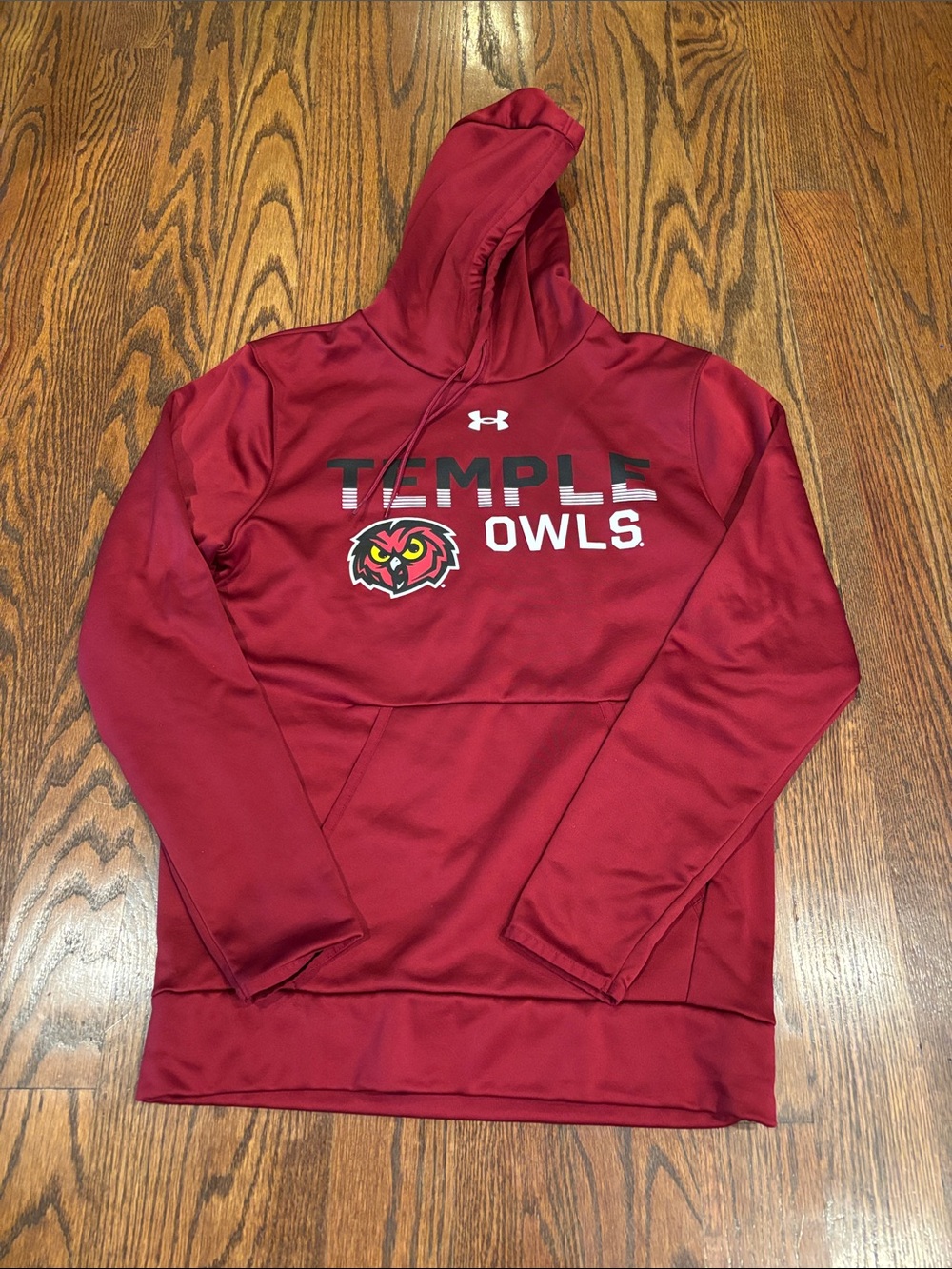 Temple Owls Under Armour Hoodie. Dri- fit Men’s small.